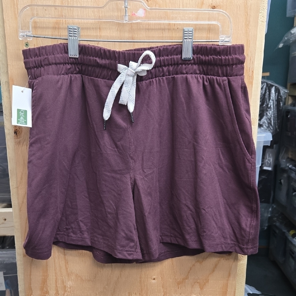 Pacific Trail Size M Plum Brushed Lounge Short